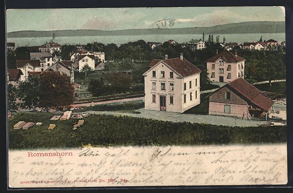 Cartoline postali: AK Romanshorn, Totalansicht, 1905 – Usato da Berlin venduto da bartko-reher