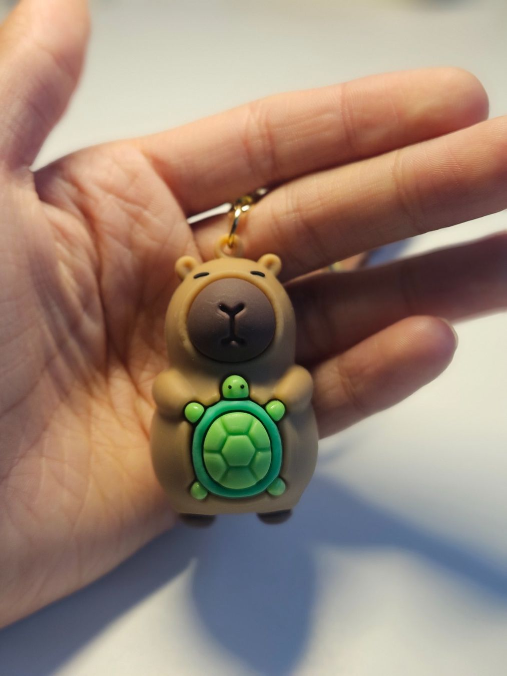 Portachiavi: Porte-clés Capybara avec petite tortue – Nuovo e nell'imballaggio originale da Genève venduto da rom_f6n7 1