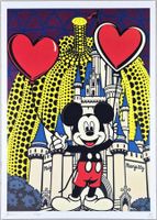 Death NYC Ltd Ed Pop Art Druck " Kusama Disney Mickey Mouse