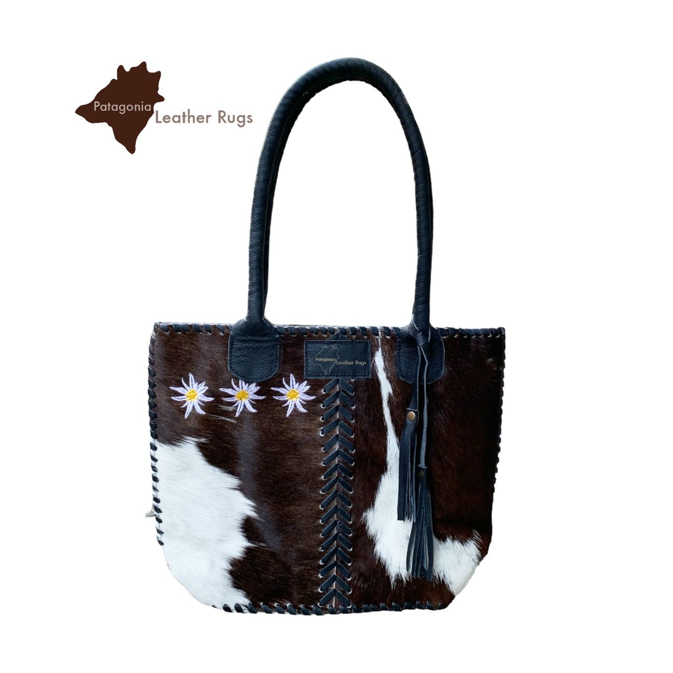 Borse da donna: Handtasche aus echtem Kuhfell Edelweiss – Nuovo e nell'imballaggio originale da Arbedo venduto da patagonialeatherrugs