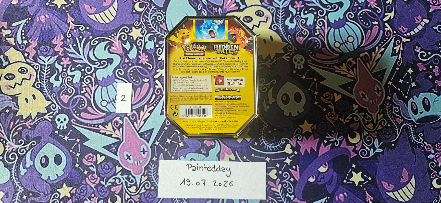 Pokémon Sammelbilder & Trading cards: Hidden Fates: Charizard GX Tin (EN) – Neu und originalverpackt aus Fulenbach von Paintedday 1