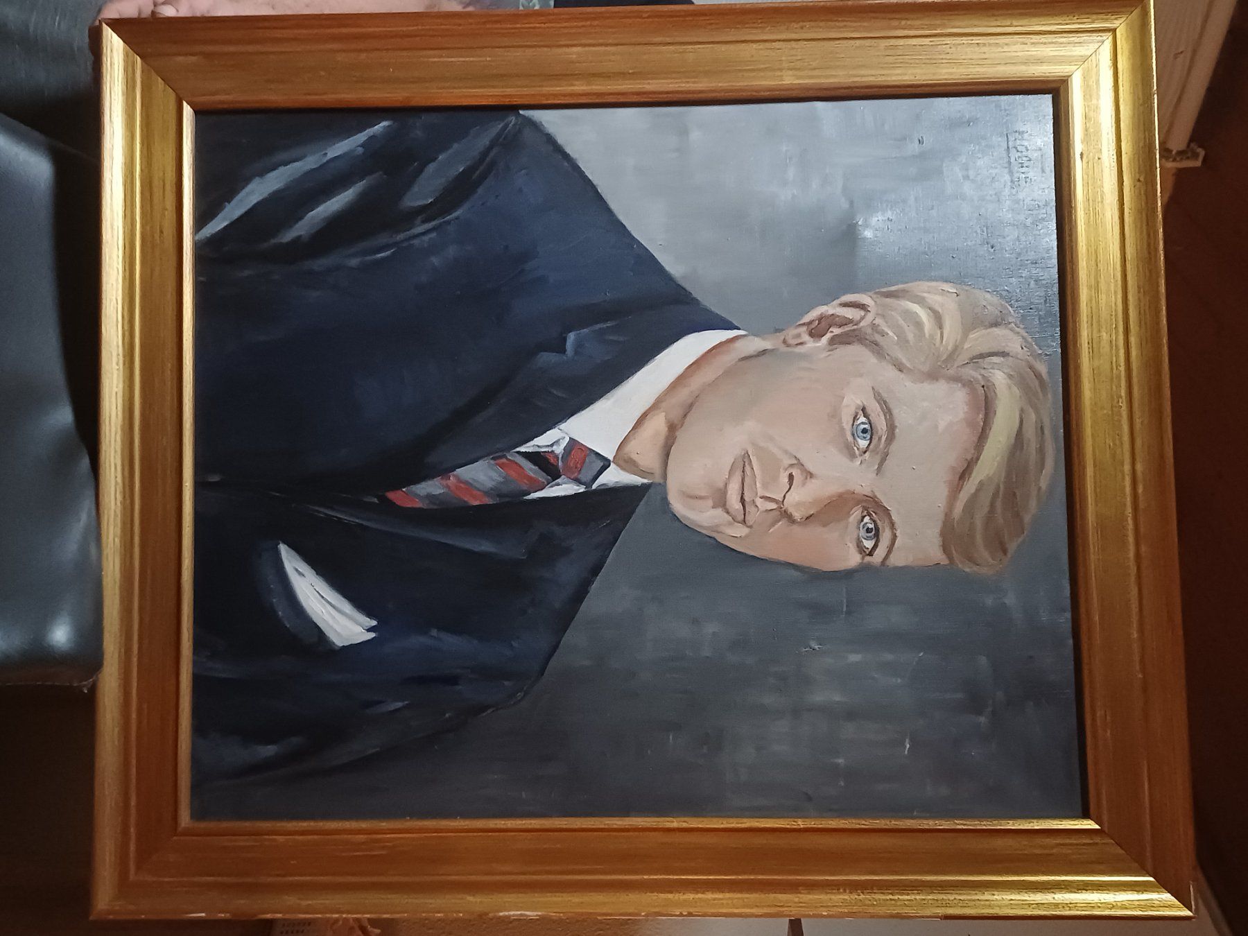Dipinti: Gemälde "Mogue": Porträt eines Mannes, gerahmt, Kunst – Usato da Zullwil venduto da imh_lq9s 4