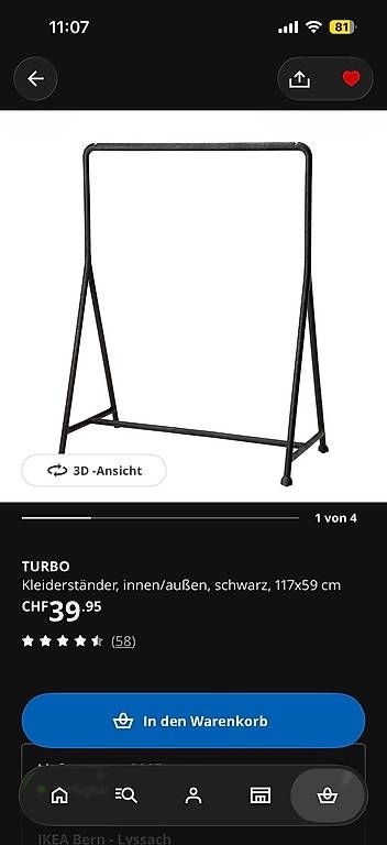 Garderobe: Kleiderständer / Kleiderstangen – Neu und originalverpackt aus Bern von ilariamaria