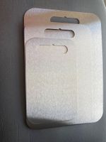 3er Set Schneidebretter, Metall, für den Sommer-Grill