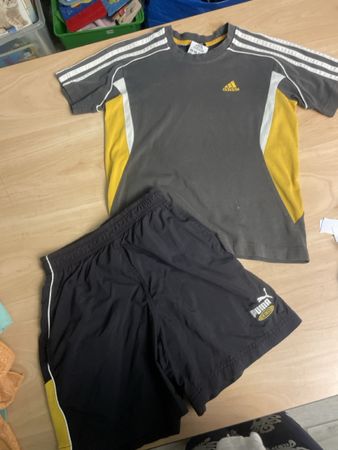 Sportset T-Shirt & Shorts Puma/Adidas Gr.140 für Sommer! 