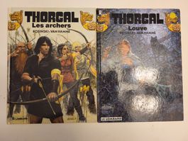Lot 2 BD rééditions Thorgal avec dédicaces de Van Hamme (TBE