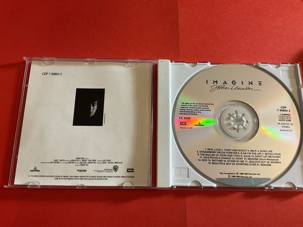 John Lennon Imagine CD Musik aus dem Film Soundtrack 1988 (Gebraucht ...