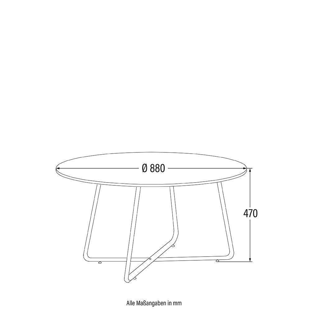 Tische: Couchtisch Rund NOVA Wohnzimmertisch - Oiled Oak – Neu und originalverpackt aus Wallenwil von toesstal-vertrieb 3