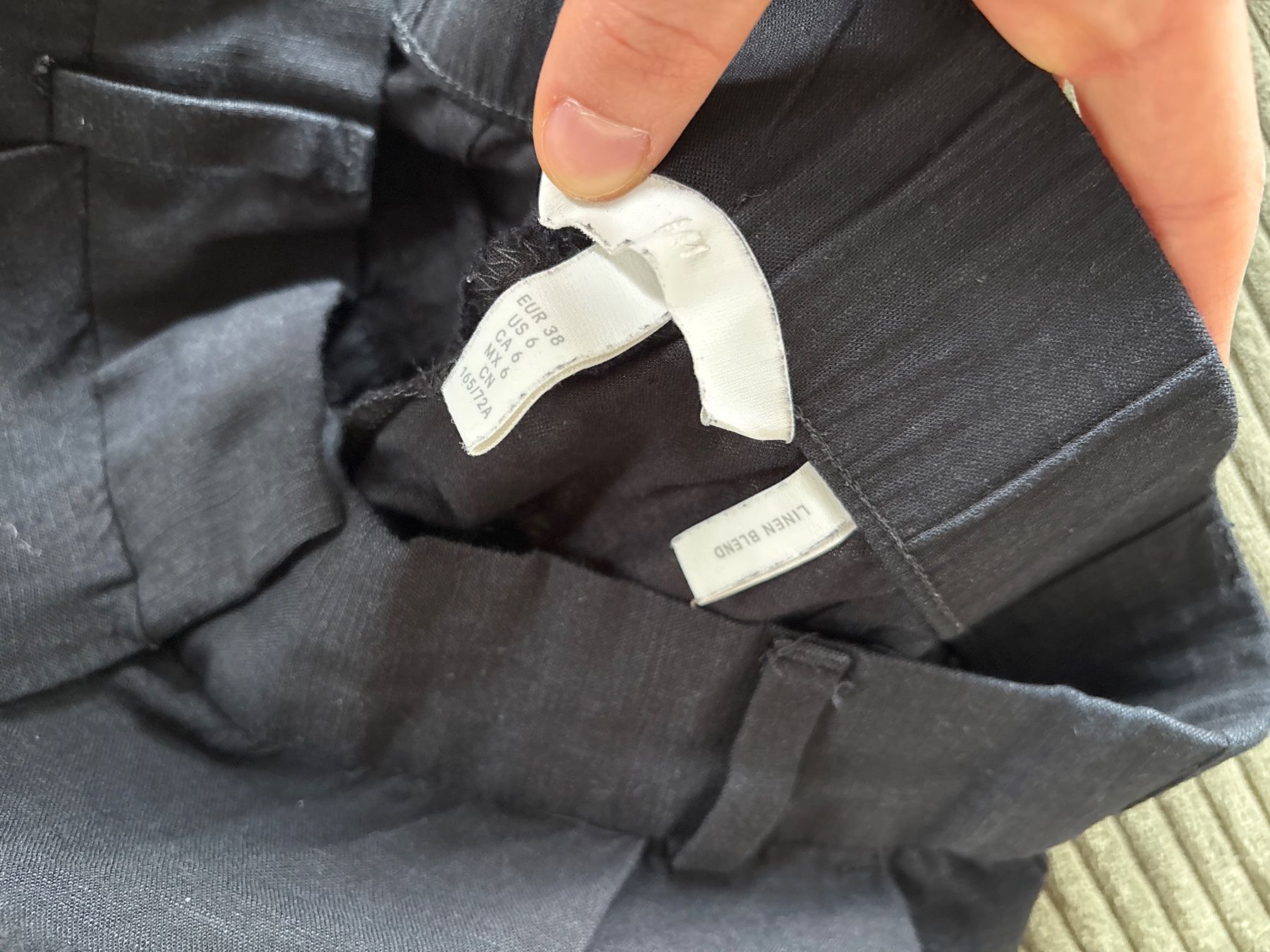 H&M Hosen: H&M-Sommerhose, Größe 38, schwarzes Leinen – Gebraucht aus Zürich von mar_hc85 1