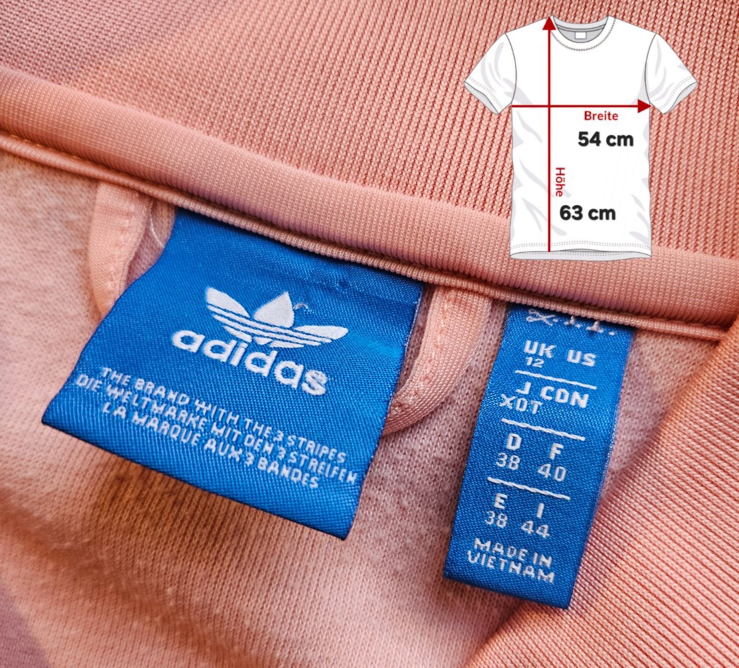 Adidas Maglioni & Felpe: Jacke adidas Grösse S rosa retro Pullover – Usato da Hägglingen venduto da United-Village-Trade 3