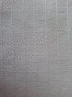 Alter Duvetbezug, 161 x 128 cm, eingewobene Streifen, weiss