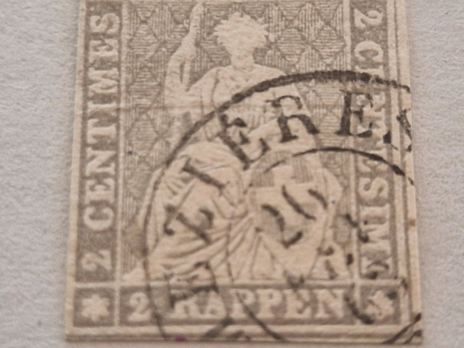 Alle Briefmarken: Strubel 21G, signiert, ab 1.- – Gebraucht aus Burgdorf von Glossy01 2