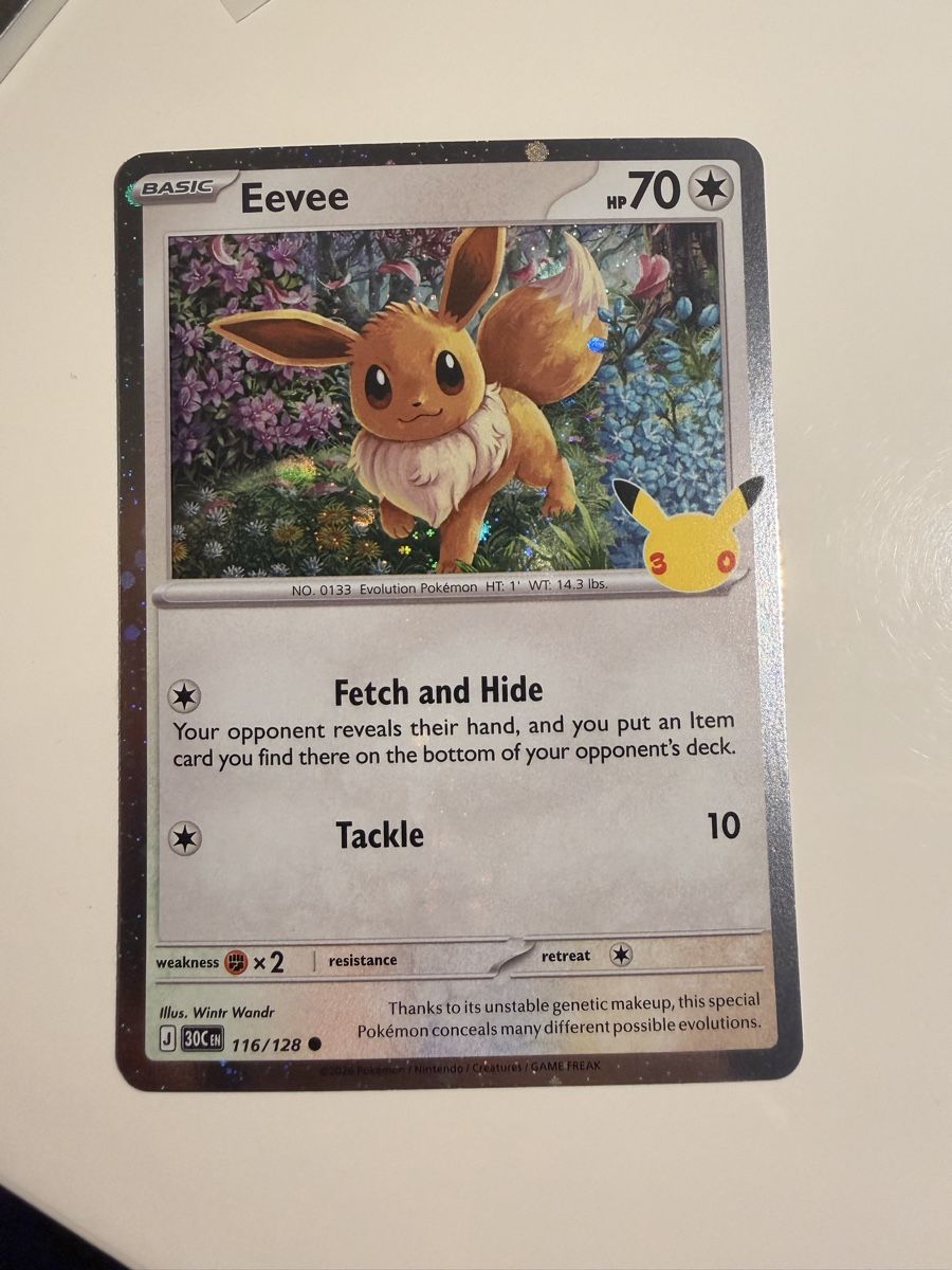 Pokémon Sammelbilder & Trading cards: Eevee 116/128 30th EN – Neu (gemäss Beschreibung) aus Zürich von Al_23_CH