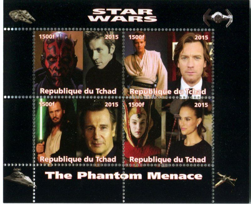 Tutti i francobolli: Block "Star Wars". Tschad. – Nuovo e nell'imballaggio originale da Basel venduto da Butsch5