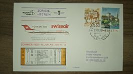 Swissair Zürich - Berlin 29.10.1990