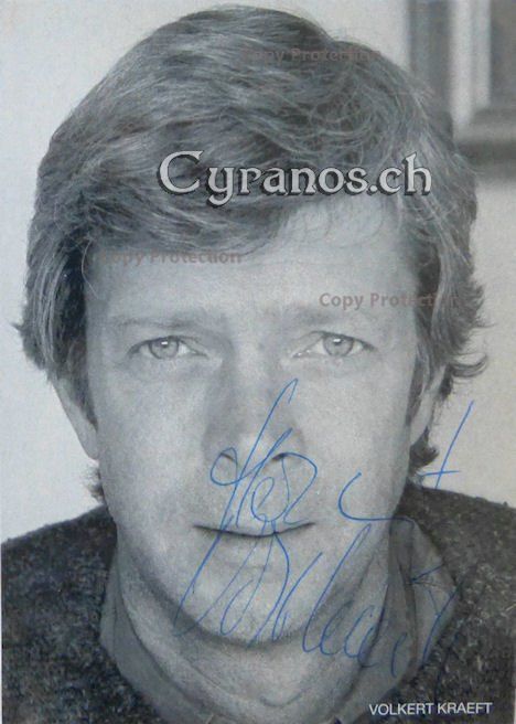 Autografi: Volkert Kraeft (1941) Schauspieler - Autogramm – Usato da Dietikon venduto da immortal-stars
