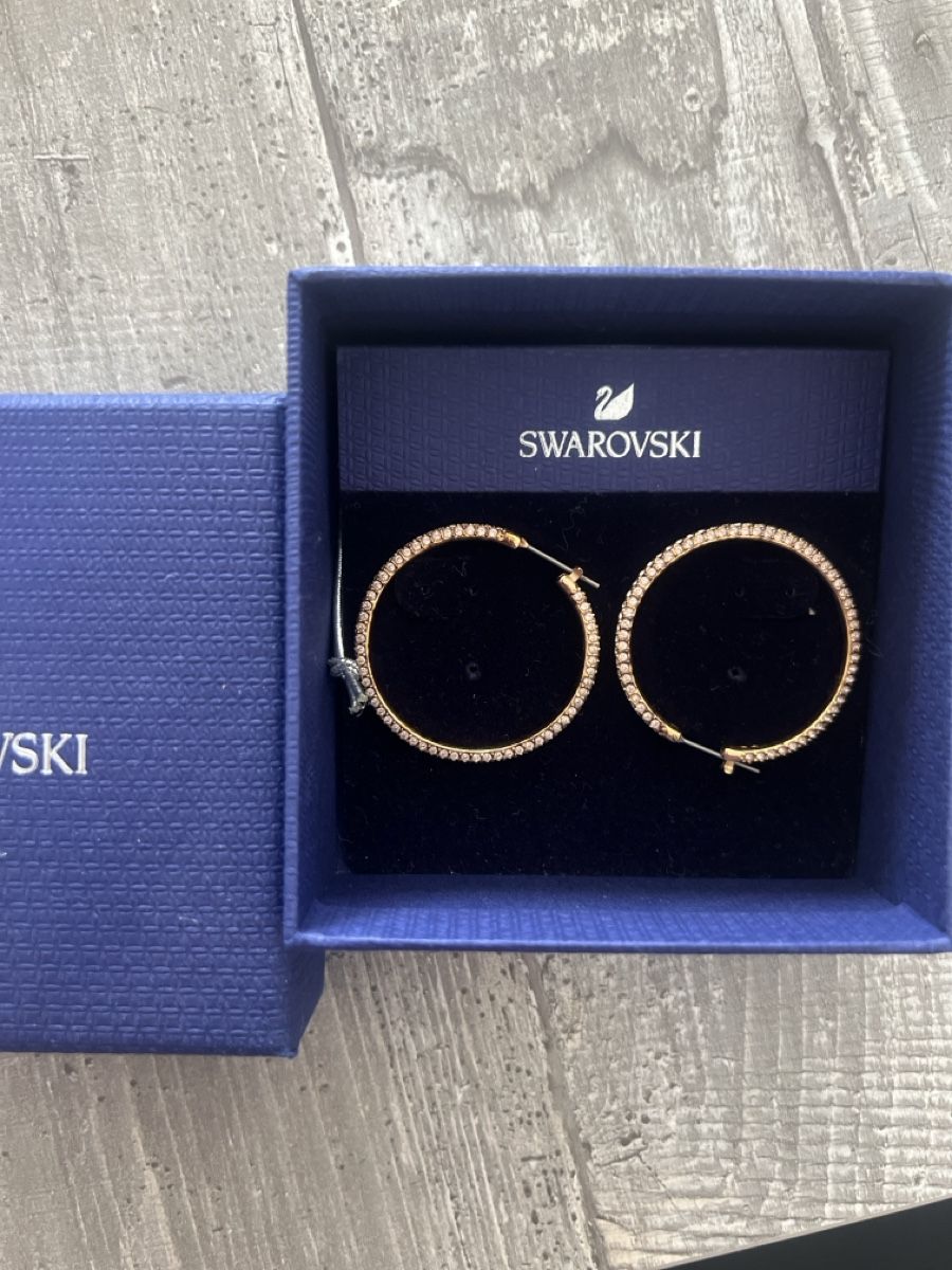 Boucles d'oreille: Swarovski creolen – D'occasion à Root par Fashionhomeandmore 1
