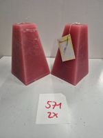 571 Posten Raureif Pyramiden-Kerze/n 100x100x180 aus Liq