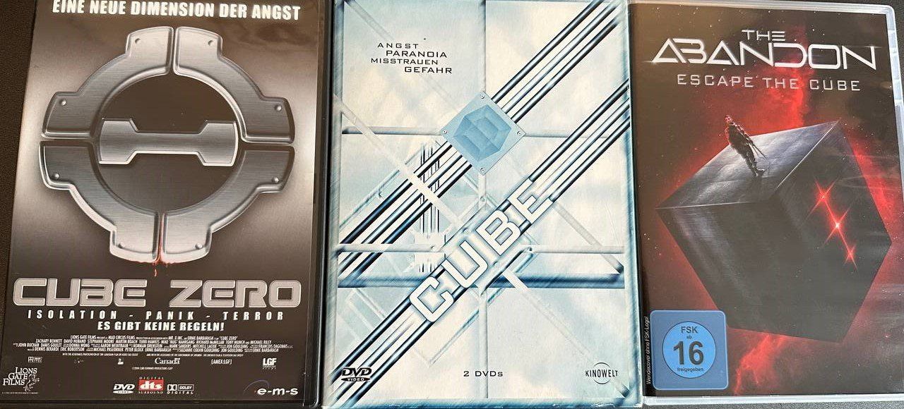 Tutti i DVDs: Cube Zero, Cube 1 + 2, The Abandon – Usato da Beringen venduto da Mantafisch1