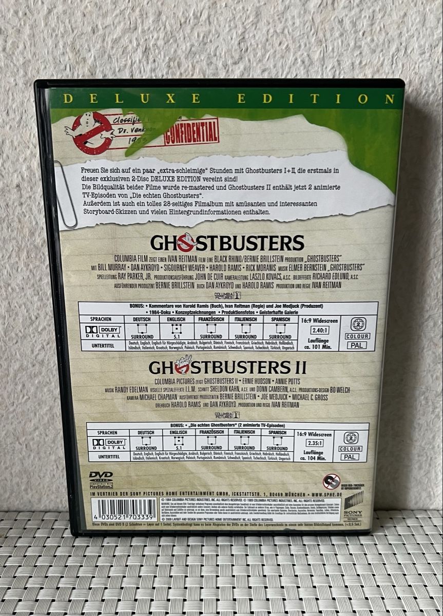 Tutti i DVDs: Ghostbusters 1+2 – Usato da Flawil venduto da NiceT 1