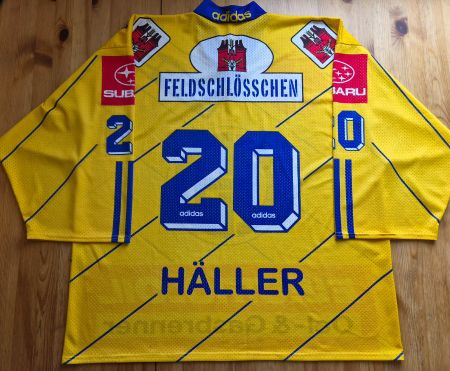 HC Davos Trikot #20 Häller Gr. XL adidas HCD Hockey vintage