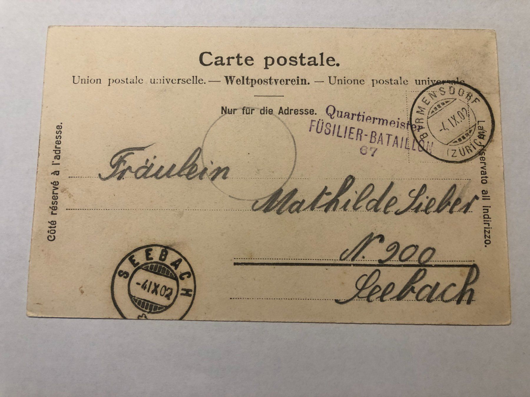 Cartes postales: Gruss aus Birmensdorf 1902 – D'occasion à Pfäffikon ZH par Waltoversand 1