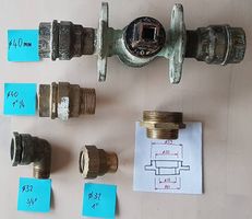 Raccord hydrauliques en laiton pour "tuyau noir"