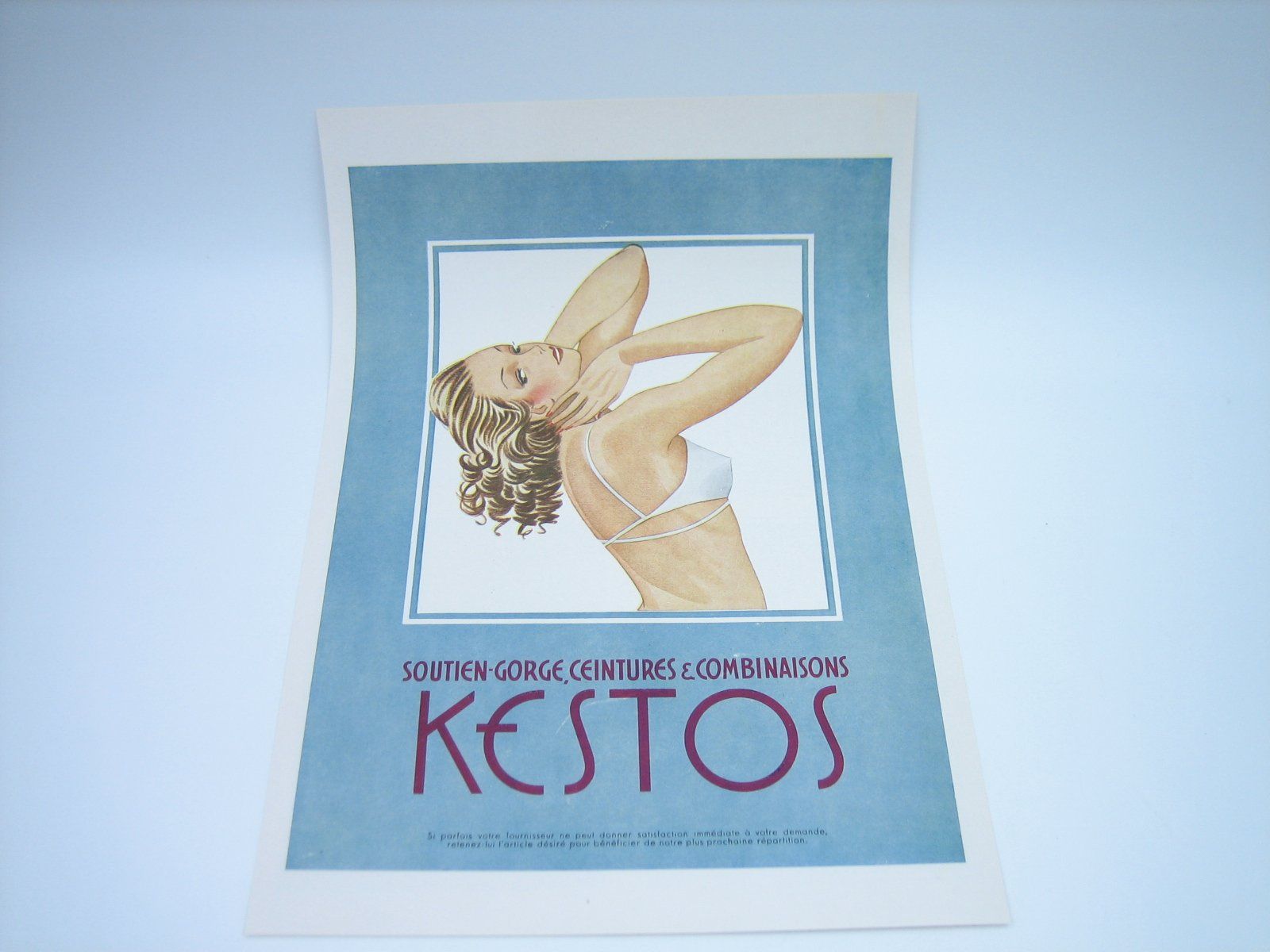 Foto & Immagini: Kestos Unterwäsche altes Werbeblatt – Usato da Zürich venduto da Tomi118