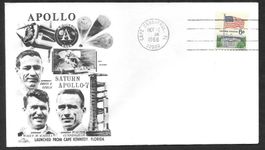USA Sonderbrief Apollo 7 Startbeleg Cape Canaveral 11.10.68