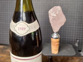 Wunderschöner Weinflaschen Korkzapfen Nr.40 Stein Pink
