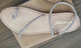 Sommerliche Les Tropeziennes Sandalen mit Strass, Gr. 38