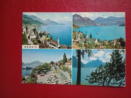 Weggis Luzern mehrbildrig mit Parkplatz am See Bus Auto 1979