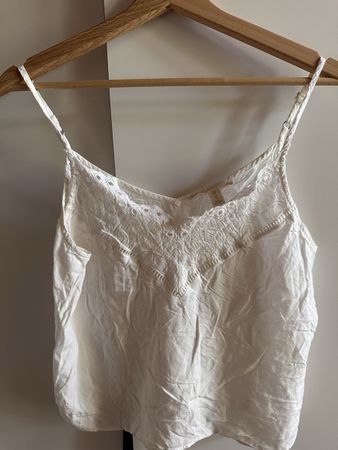 Top weiss Biskose Gr. 38 H&M