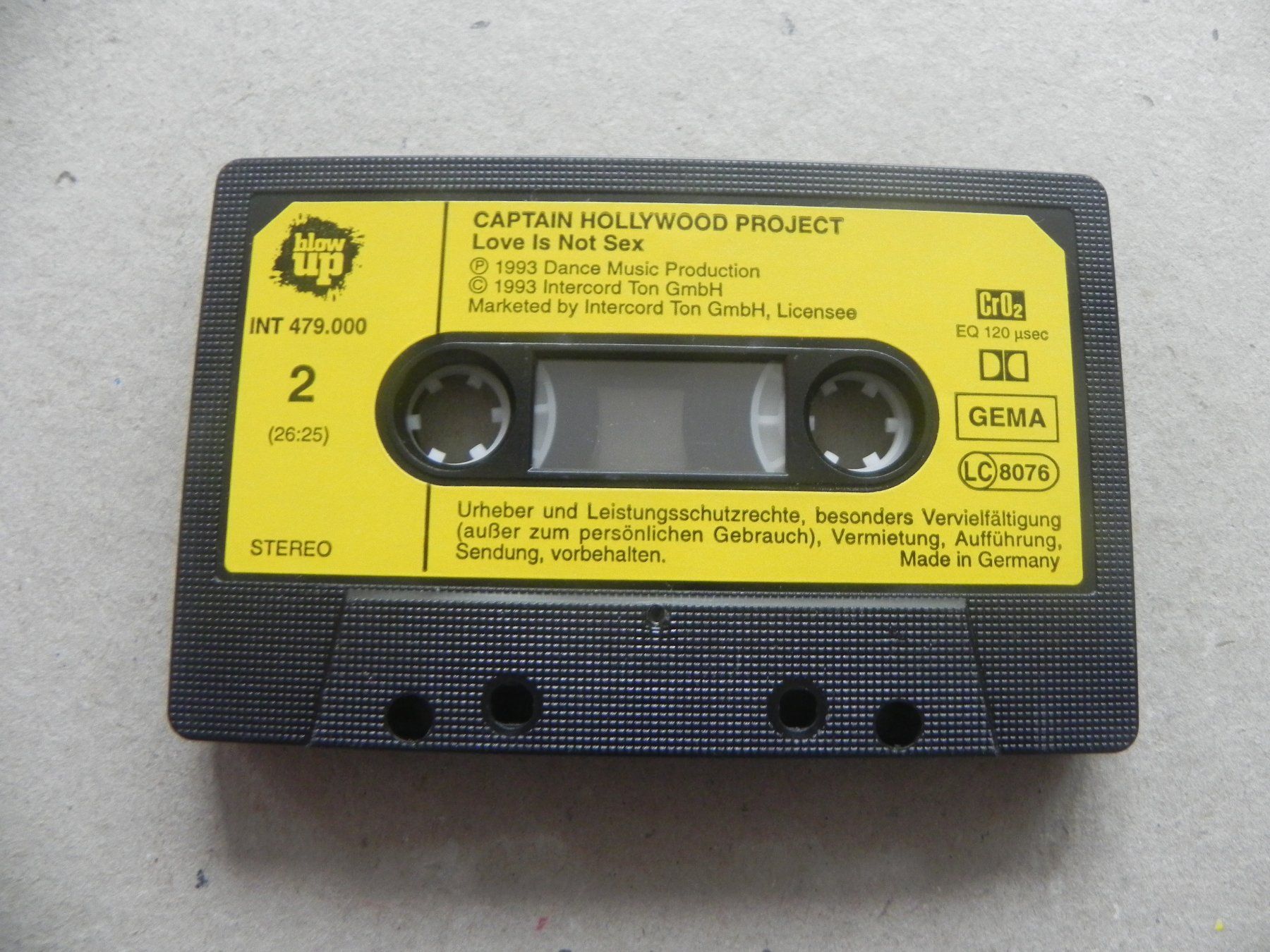 Kompaktkassetten: MC DE Dancefloor Formation Captain Hollywood Project 1993 – Neu und originalverpackt aus Siebnen von krimsie 5