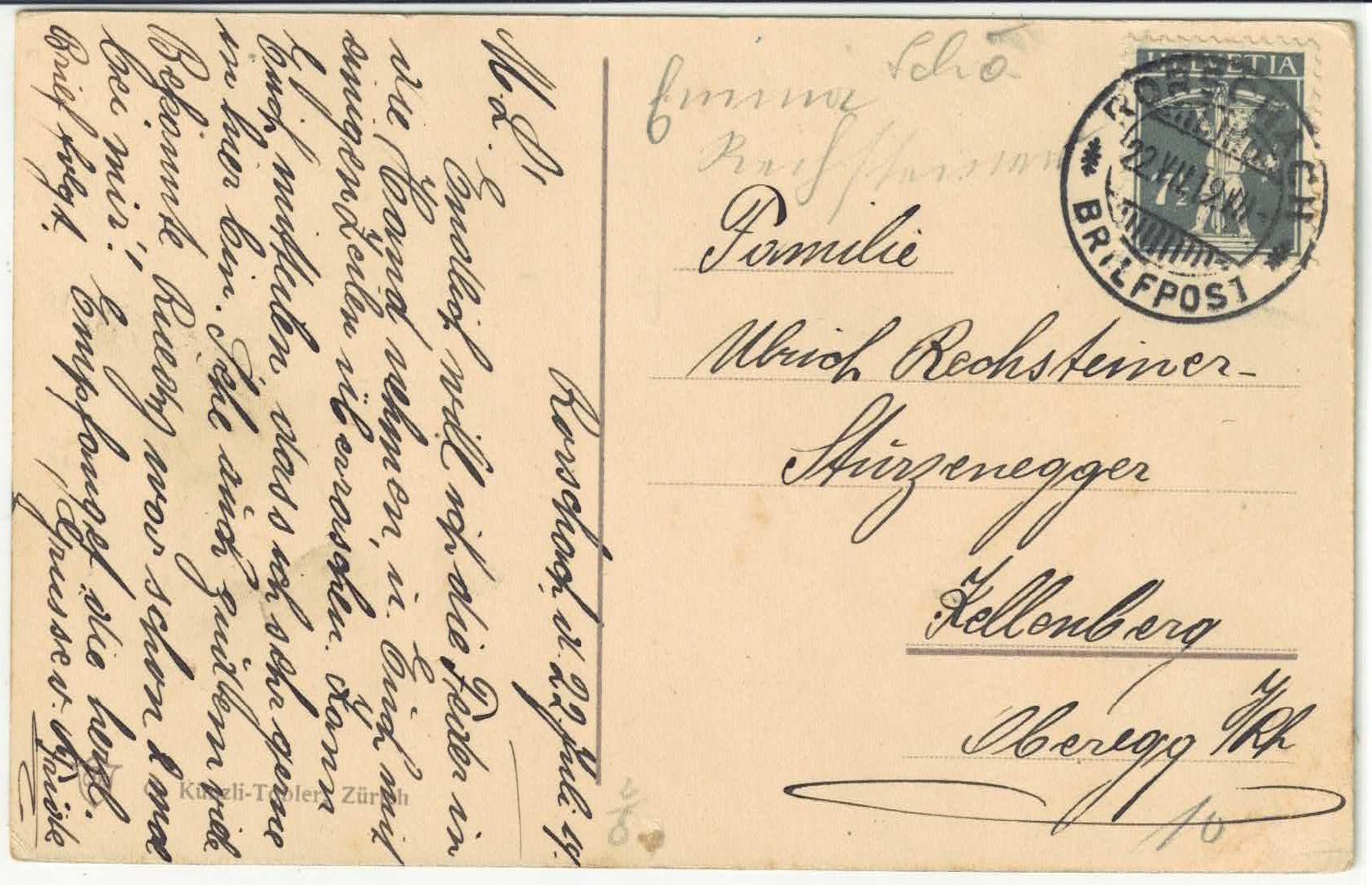 Cartoline postali: Rorschach - Generalansicht - Litho – Usato da Ettingen venduto da Kartenplanet 1
