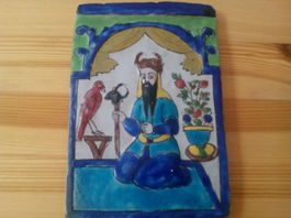 Ancienne céramique Kadjar Iran 19 ème. RARE
