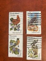 USA 1982 Lot Vögel und Blumen der Bundesstaaten 8 gestempelt