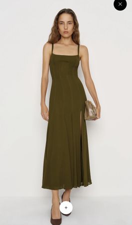 Reformation Kleid olivgrün Grösse 34 neu mit Etikett