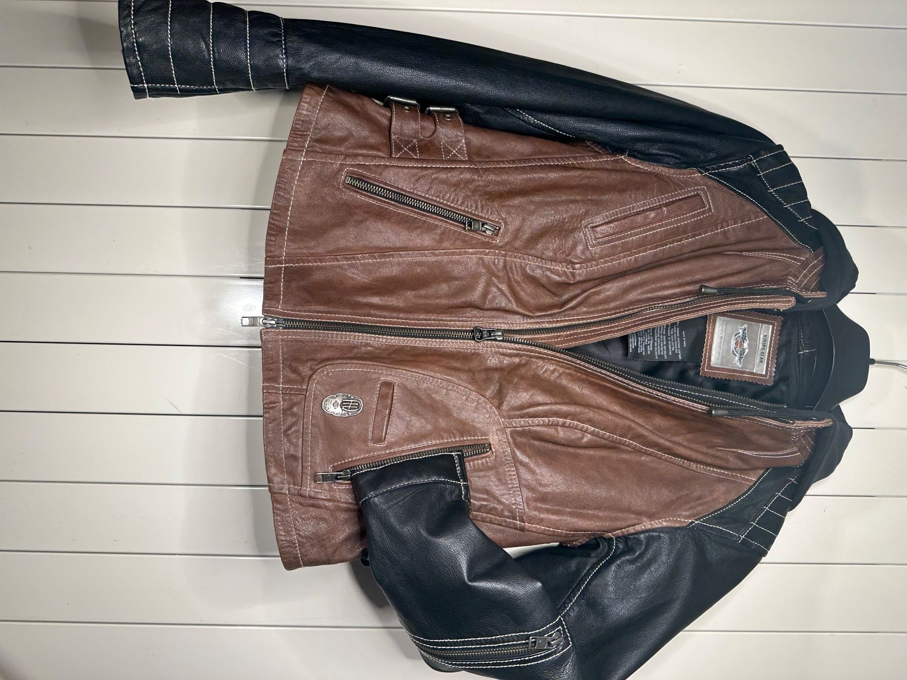 Harley-Davidson Giacche: Harley Davidson Veste en cuir marron – Nuovo e nell'imballaggio originale da Onex venduto da eri_jx6q 8