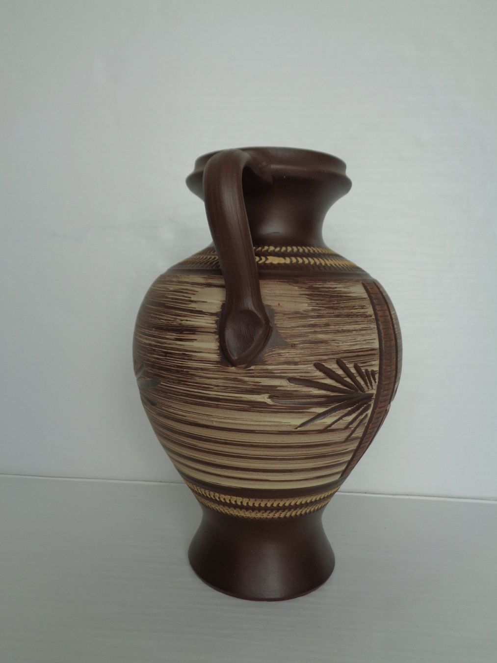 Vasi & Recipienti: Keramik Henkelvase mit Relief - Handarbeit – Usato da Chur venduto da omonia 1