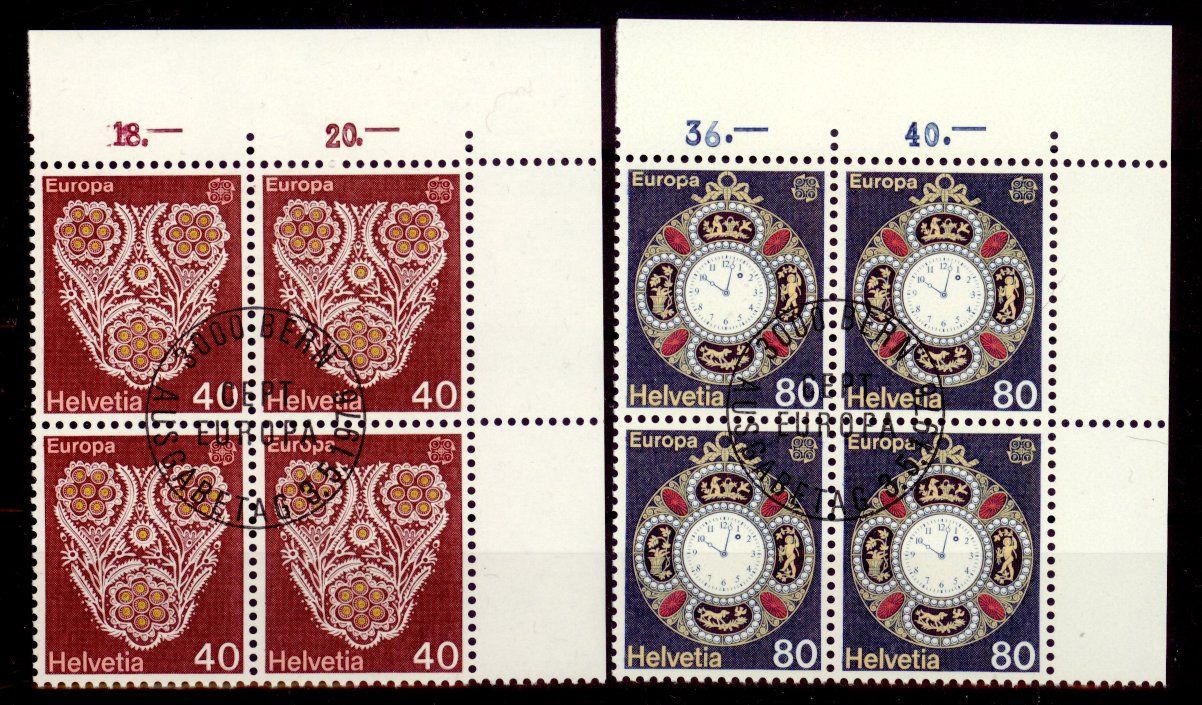 Tutti i francobolli: 1976, Europa, Viererblöcke, ET – Usato da Willisau venduto da Vollstempel
