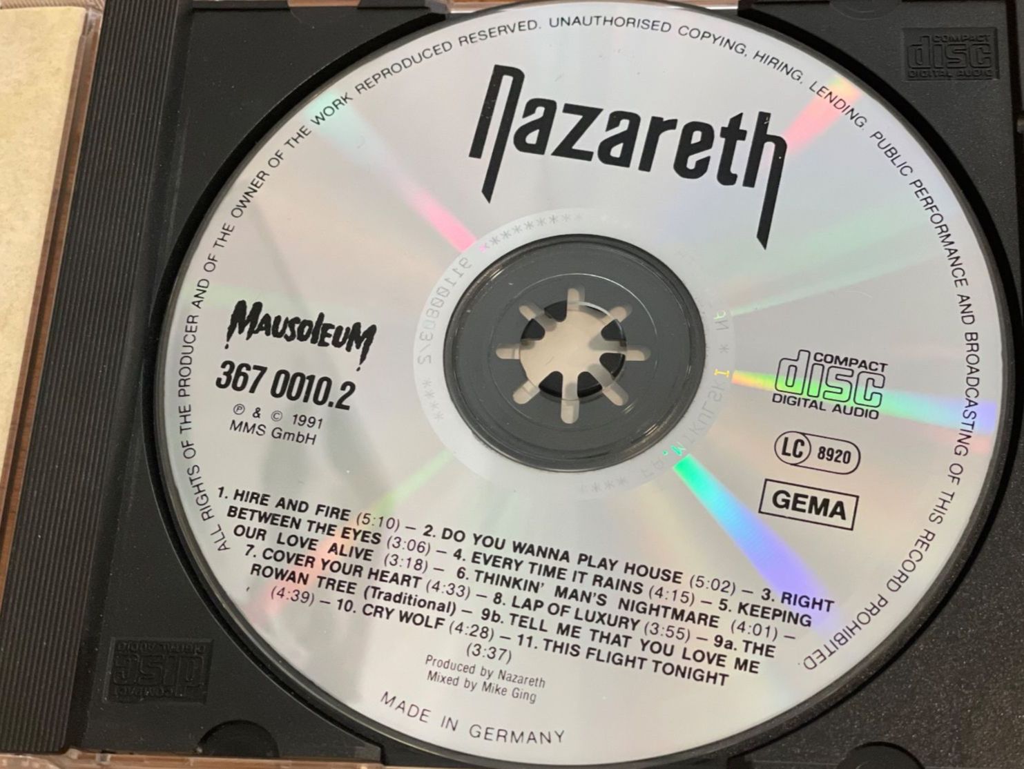 CDs: **Nazareth – No Jive - Hard Rock – Gebraucht aus Muri b. Bern von AdidasCollector 2