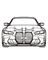 BMW M3 Competition G80 Silhouette Wall Art