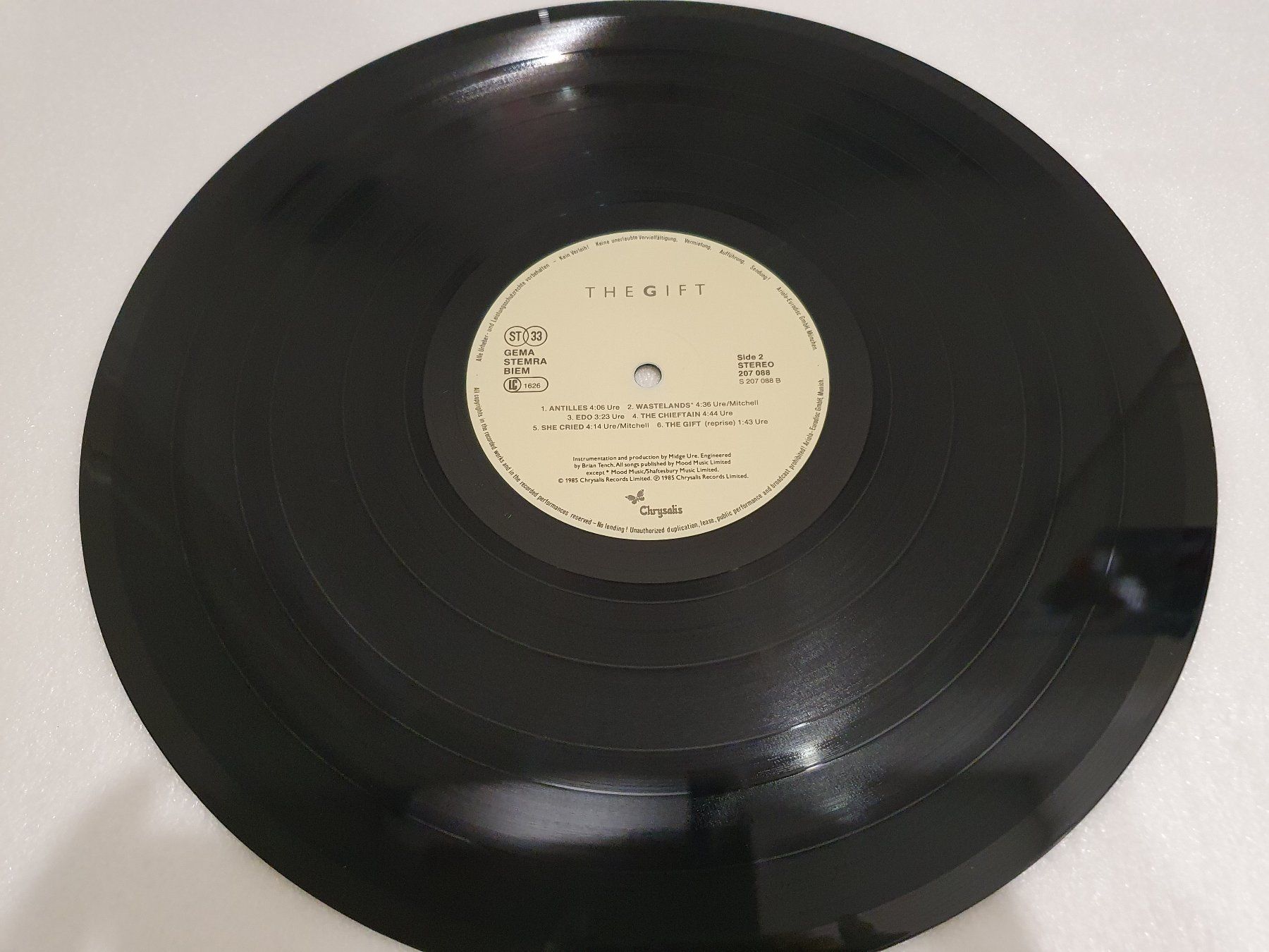 Schallplatten: Midge Ure – The Gift – Gebraucht aus Uster von Vinyl-Leidenschaft 4