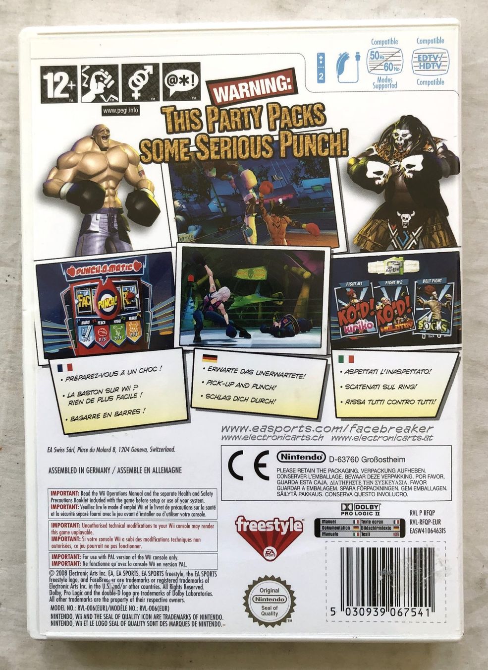 Nintendo Giochi: Nintendo Wii - FaceBreaker K.O. Party – Usato da Schaffhausen venduto da durruti 2