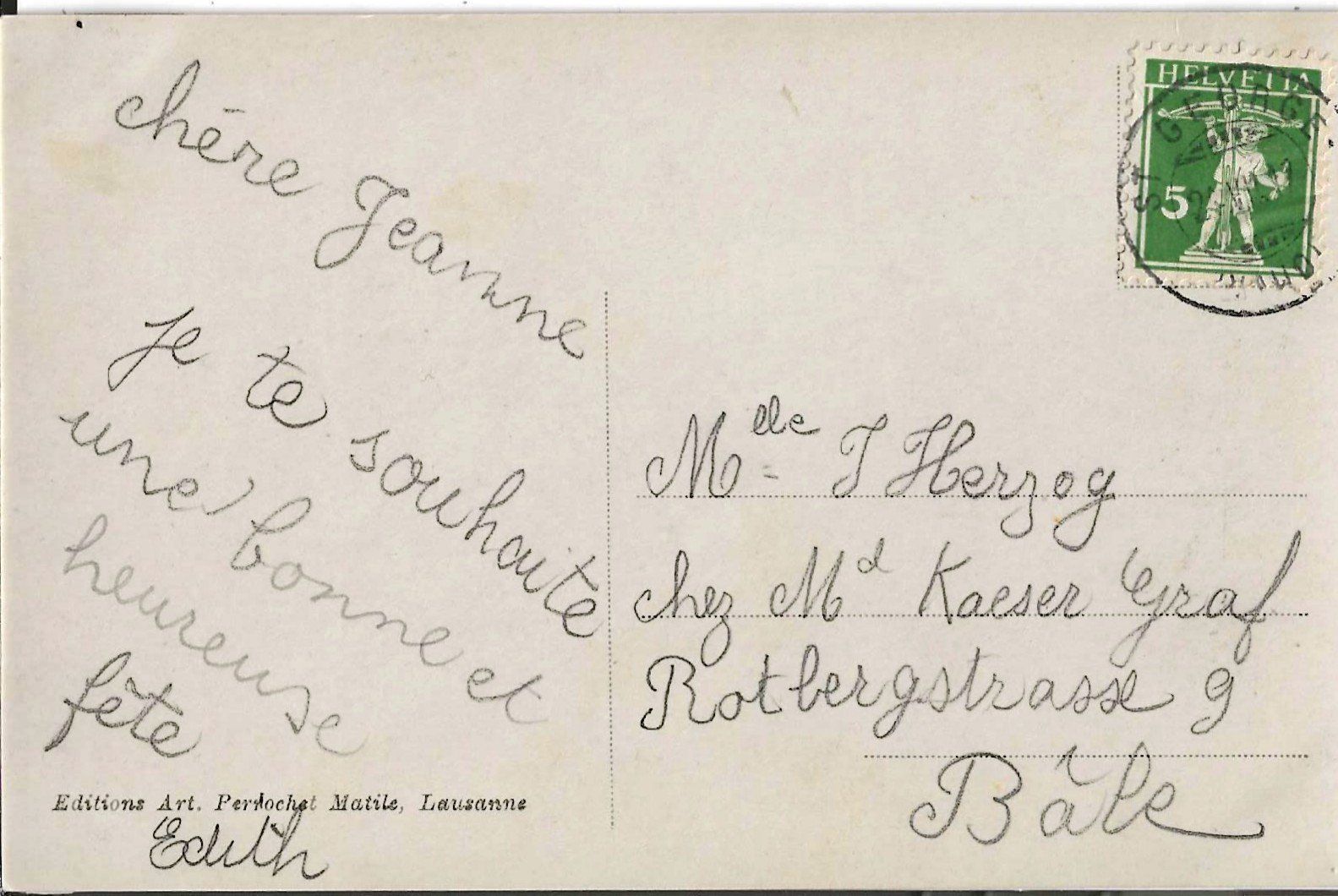 Cartoline postali: Karte St. George 1912 – Usato da Zürich venduto da Philacat11 1