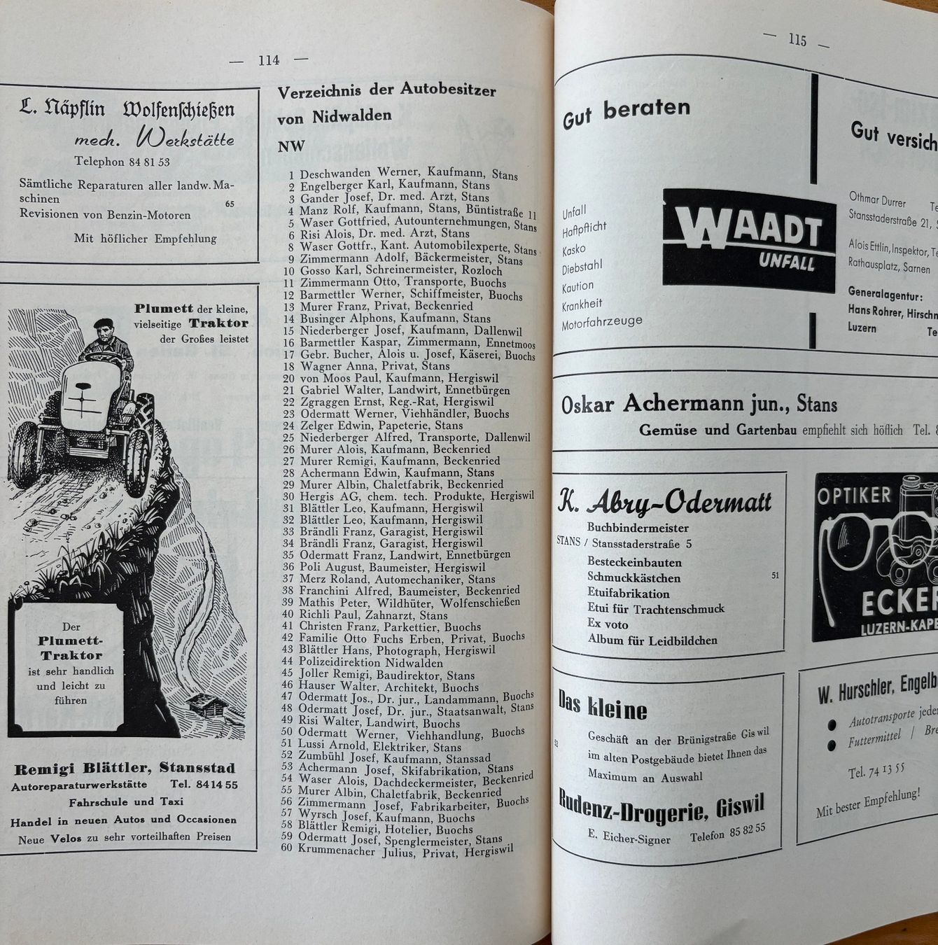 Libri: Nidwaldner Kalender 1958 – Usato da Sarnen venduto da Livres 5