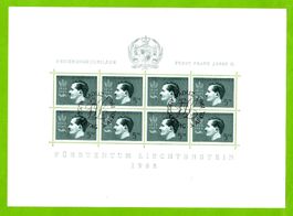 1963 Reg. Jubiläum Franz Josef II. Kleinbogen ET LBK 55.--