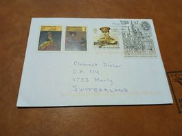 Lettre Angleterre avec timbres rares - Collection hiver!