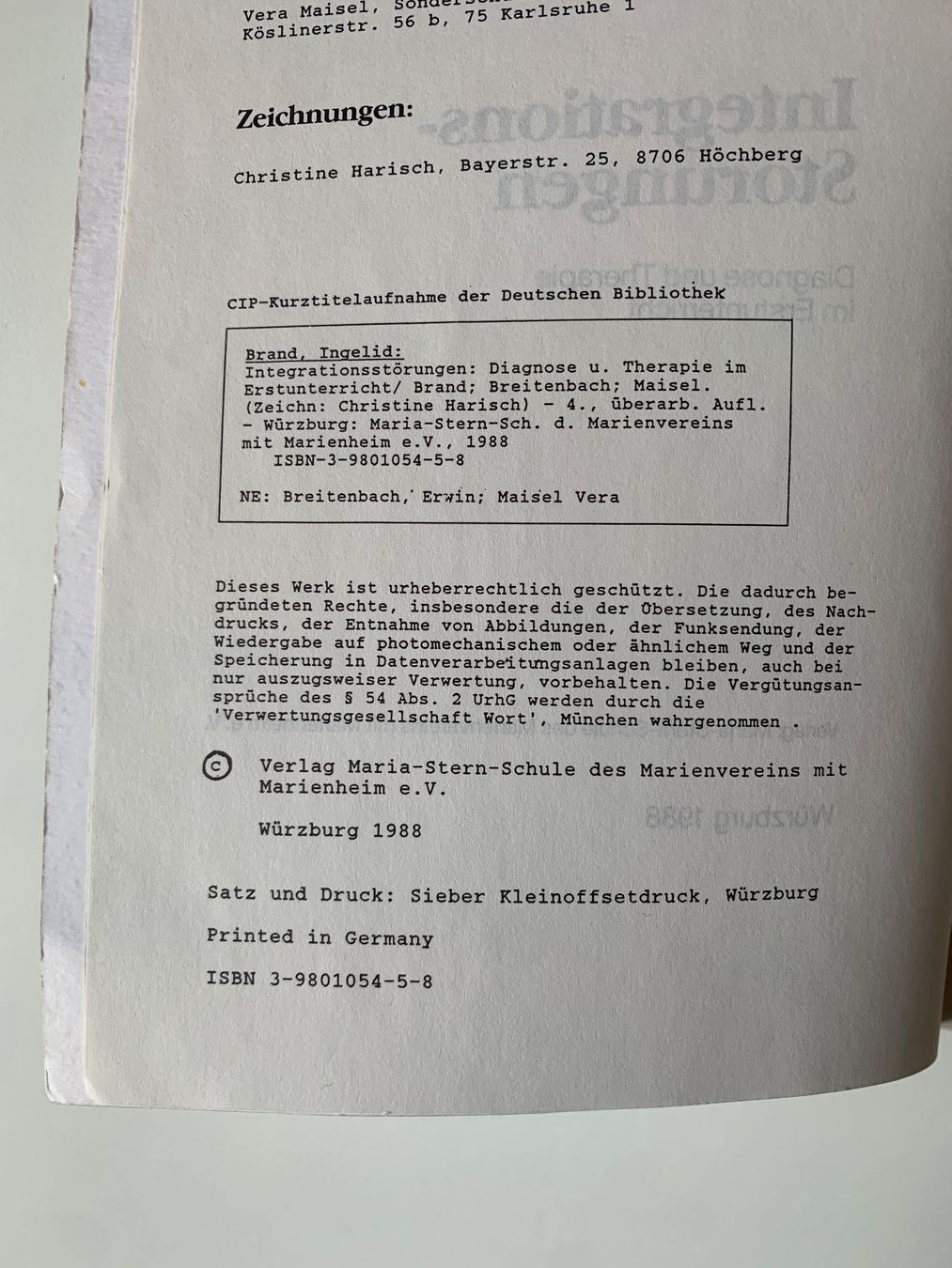 Libri: Buch "Integrationsstörungen - Diagnose und Therapie" – Usato da Zürich venduto da Leonieonie. 2